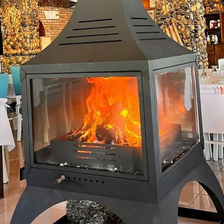 Seramik camlı soba
